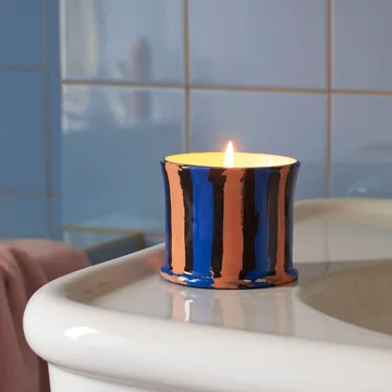 Stripe geurkaars - Mint leaf - HAY