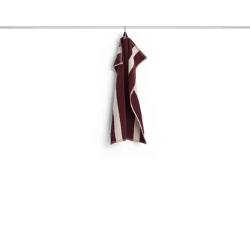 Stripe handdoek - Bordeaux, 40x60 cm - HAY