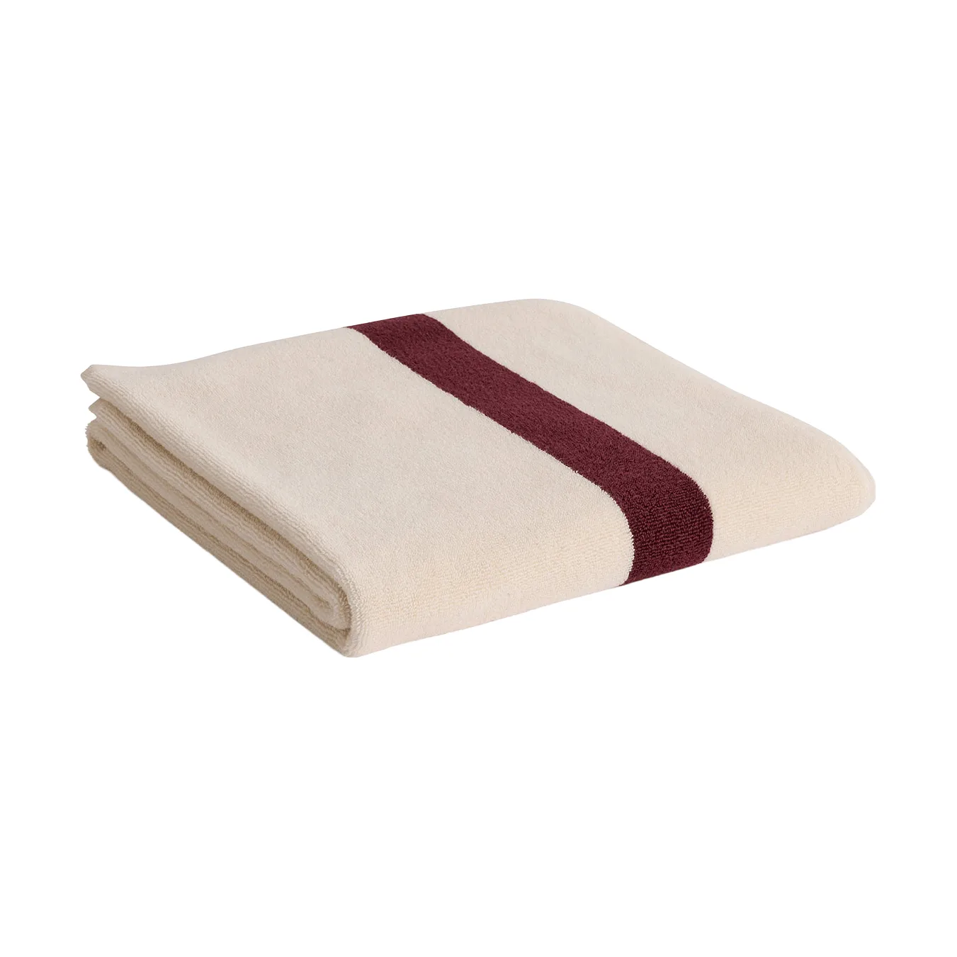 Stripe handdoek, Bordeaux, 70x140 cm HAY