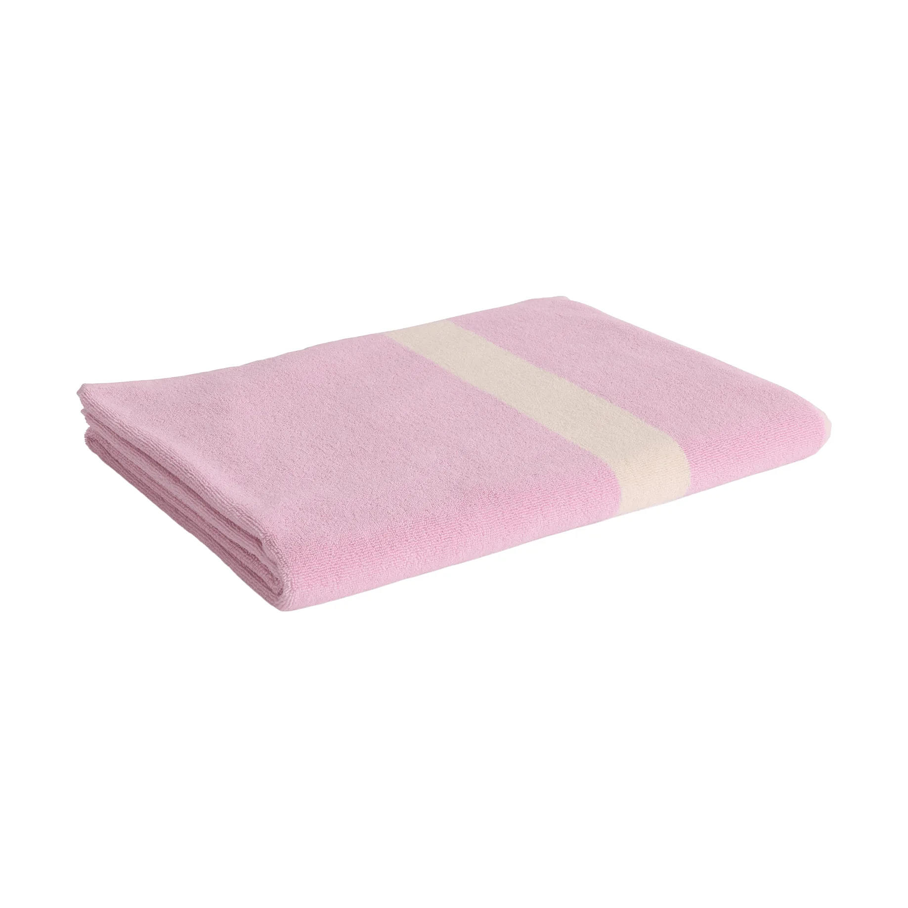 Stripe handdoek, Cool pink, 100x150 cm HAY