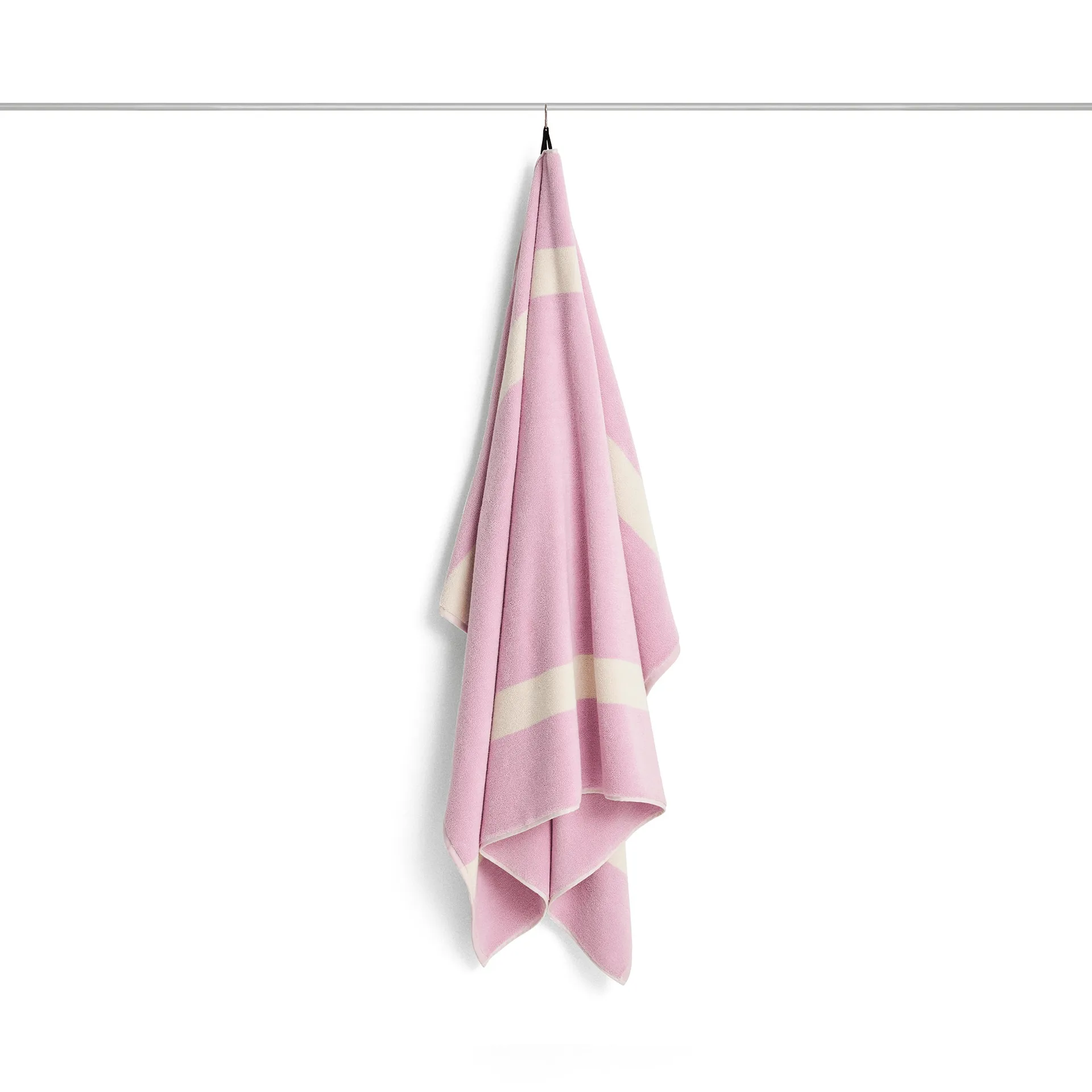 Stripe handdoek, Cool pink, 100x150 cm HAY