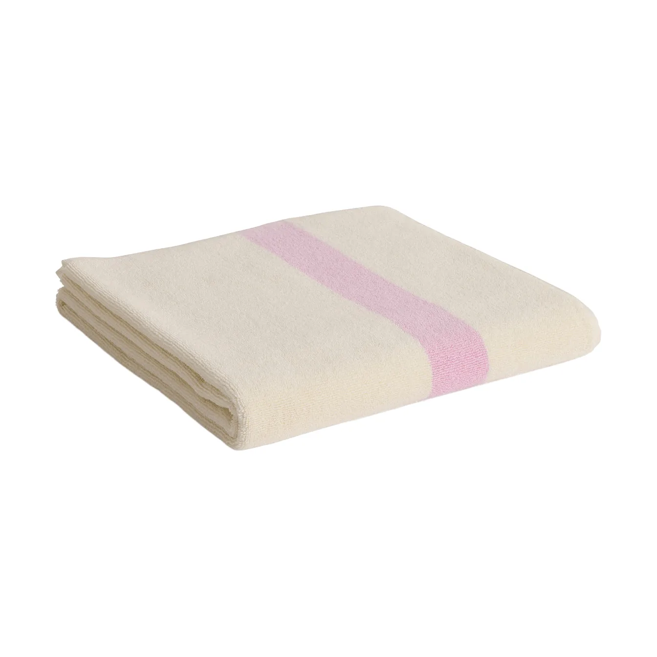 Stripe handdoek, Cool pink, 70x140 cm HAY
