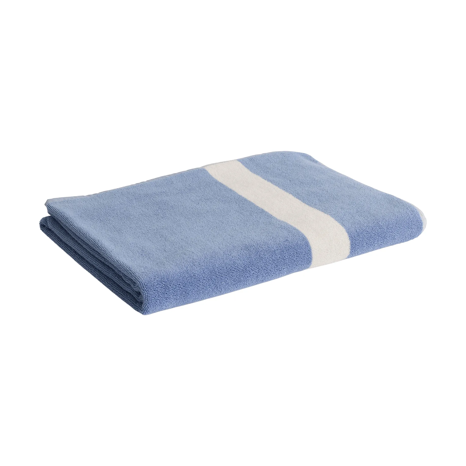 Stripe handdoek, Dusty blue, 100x150 cm HAY