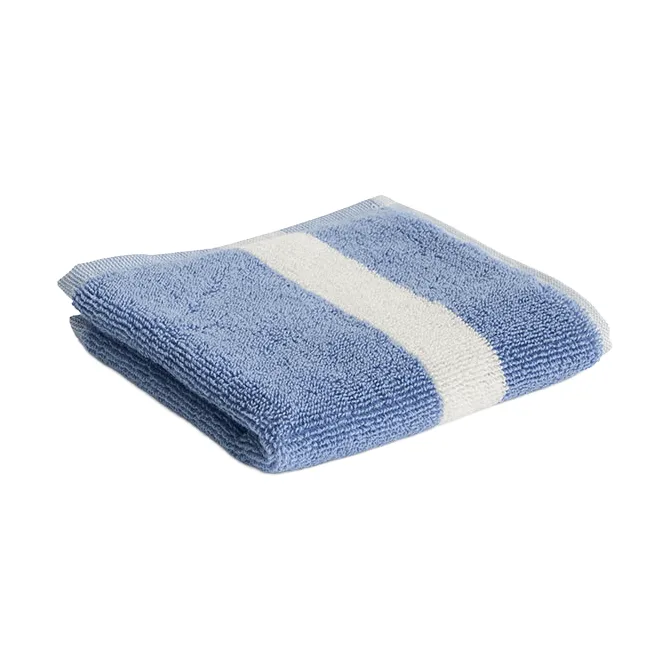 Stripe handdoek, Dusty blue, 30x30 cm HAY