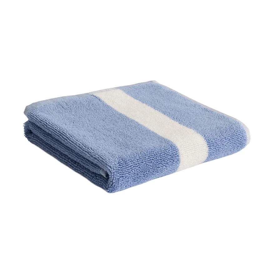 Stripe handdoek, Dusty blue, 40x60 cm HAY