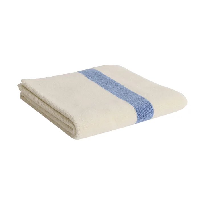 Stripe handdoek - Dusty blue, 70x140 cm - HAY