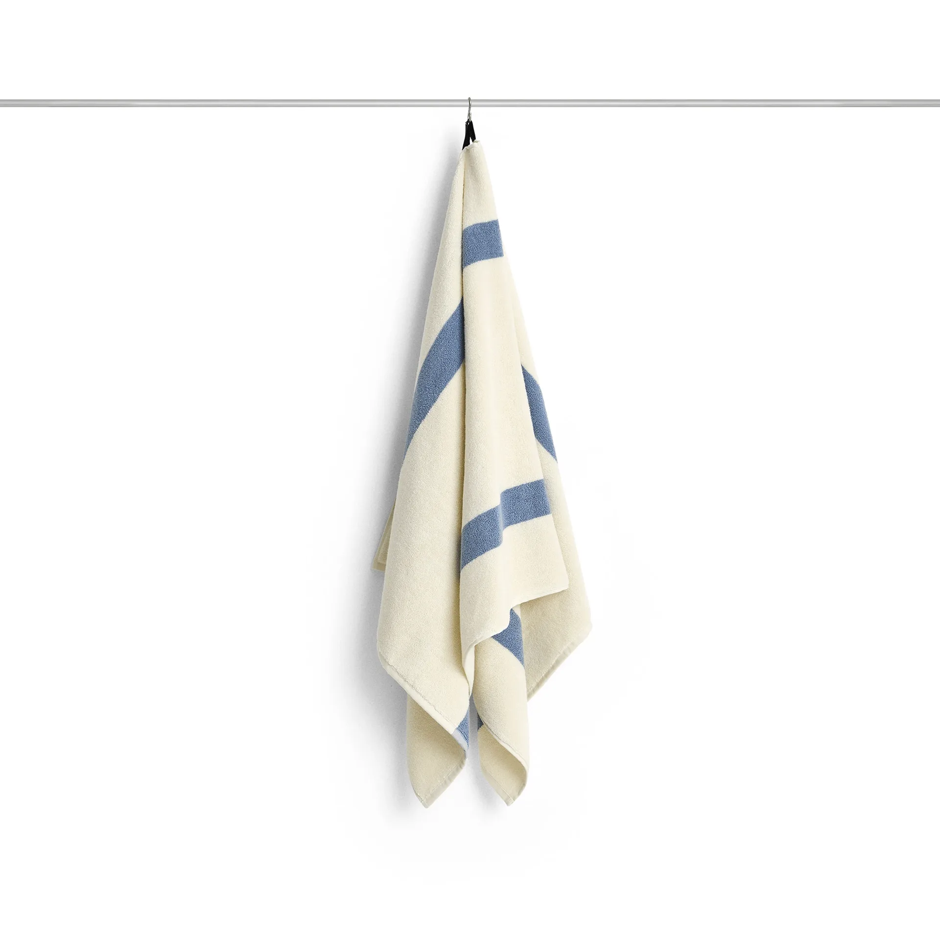Stripe handdoek, Dusty blue, 70x140 cm HAY