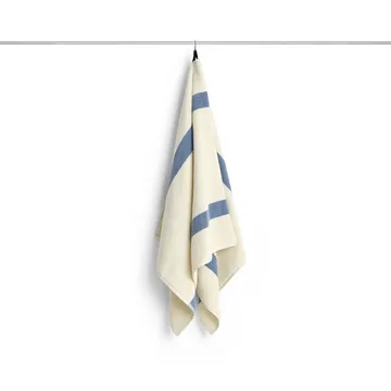 Stripe handdoek - Dusty blue, 70x140 cm - HAY