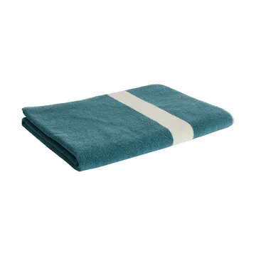 Stripe handdoek - Petrol blue, 100x150 cm - HAY