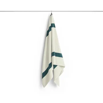 Stripe handdoek - Petrol blue, 70x140 cm - HAY