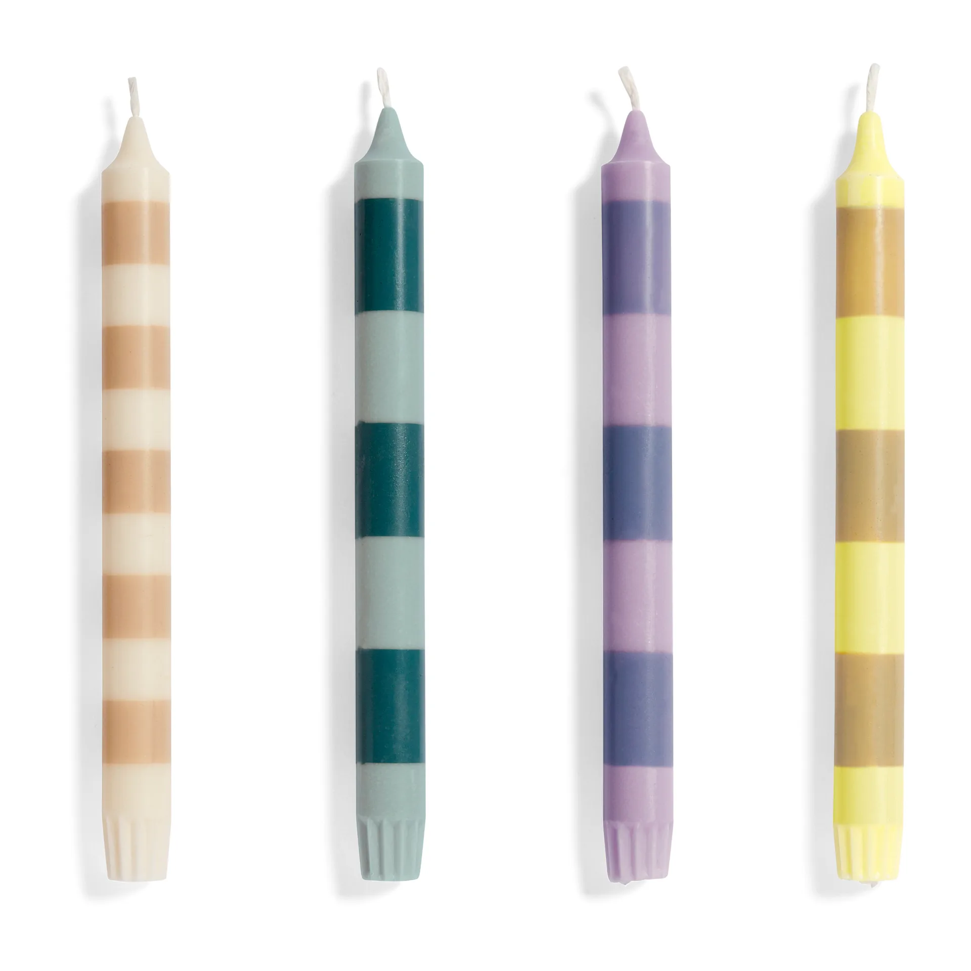 Stripe kaarsen 4-pack, Douce HAY