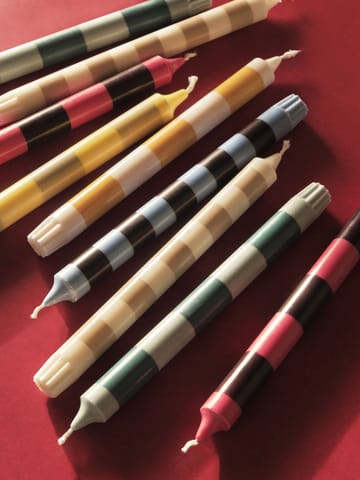 Stripe kaarsen 4-pack - Douce - HAY