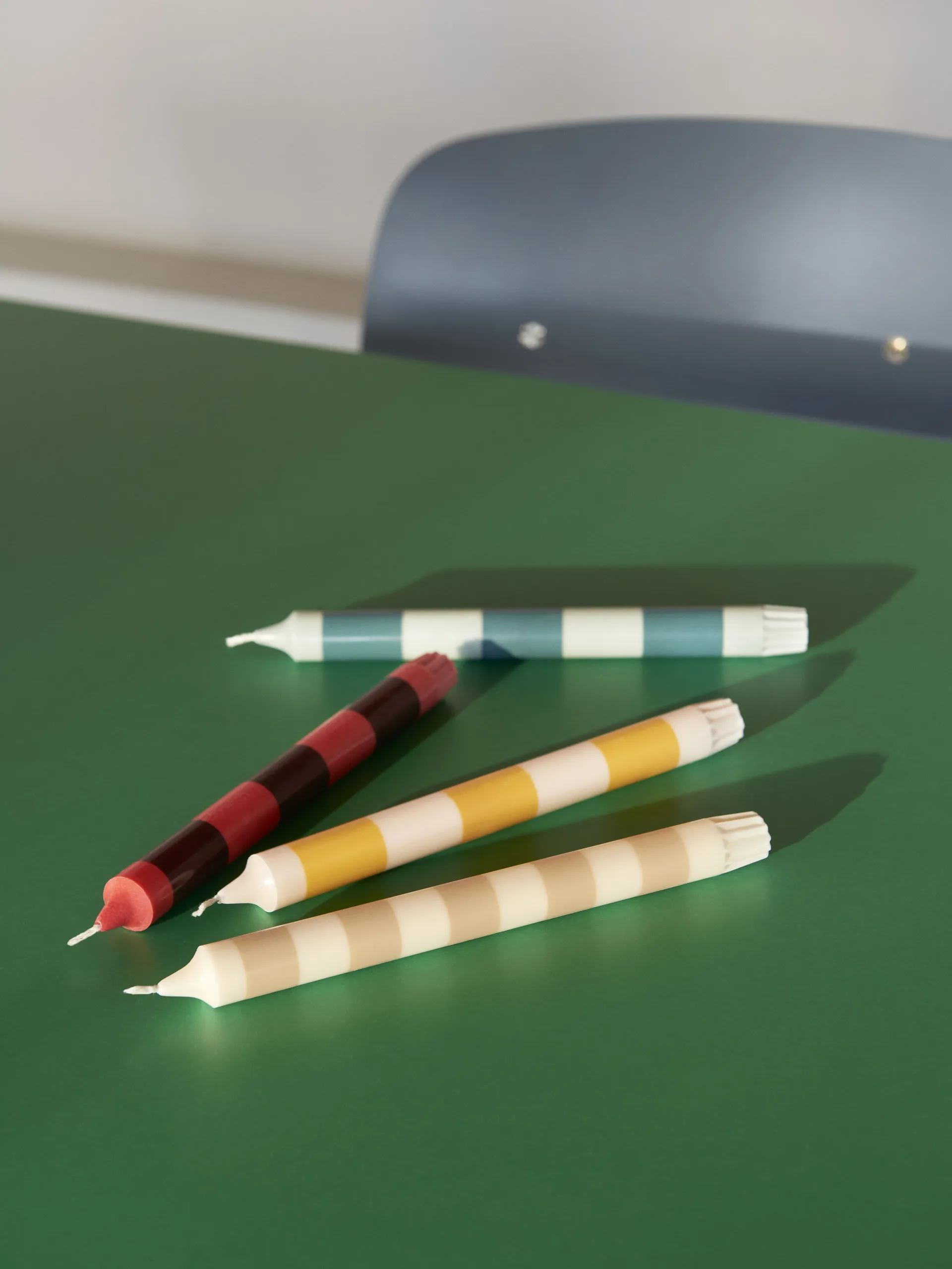 Stripe kaarsen 4-pack, Douce HAY