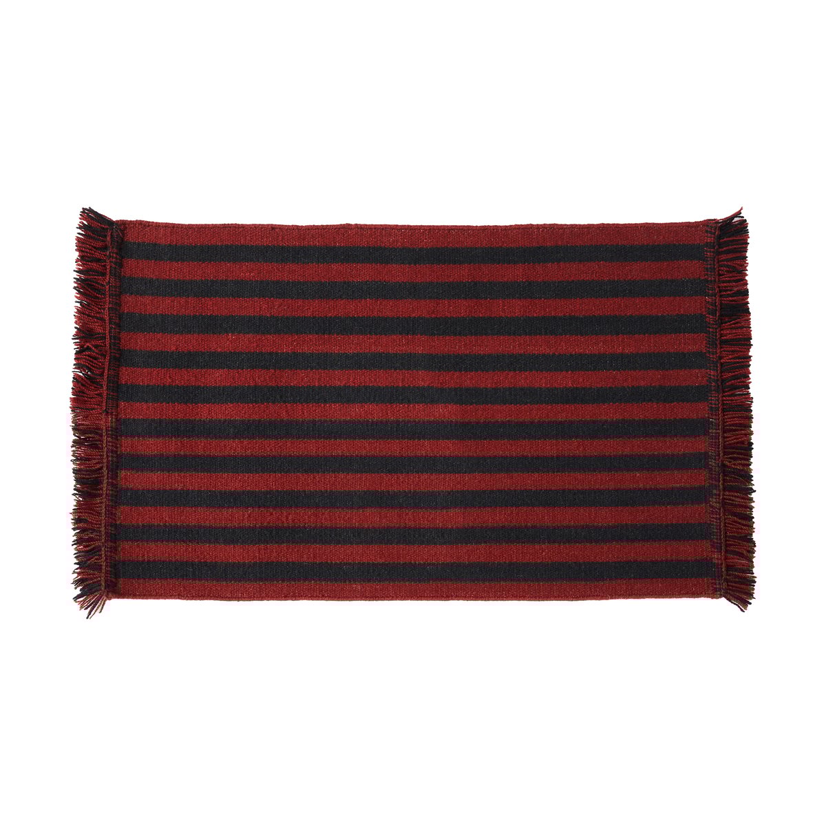 HAY Stripes and Stripes deurmat 52x95 cm Cherry | Scandinavisch Interieur | Deurmatten | Rood