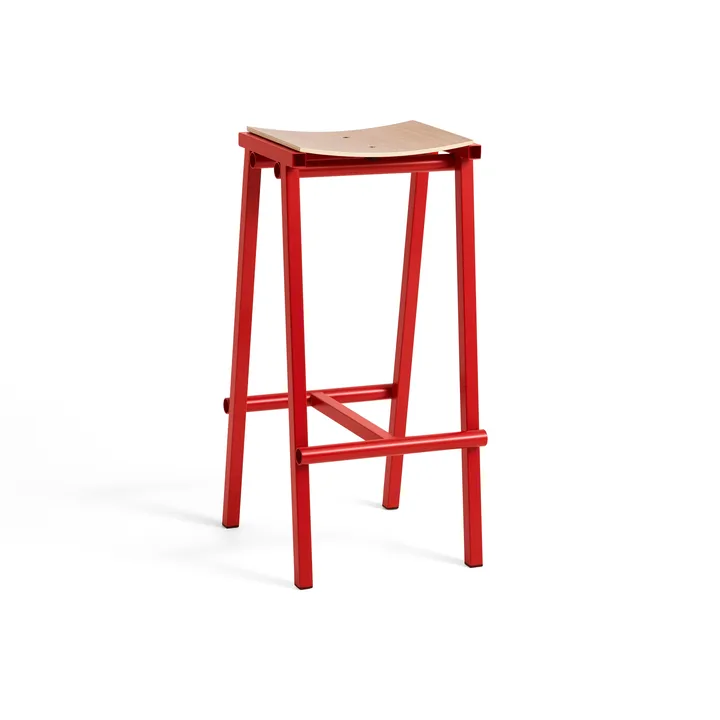 Taburete 8 high barkruk 75 cm - Signaalrood - HAY