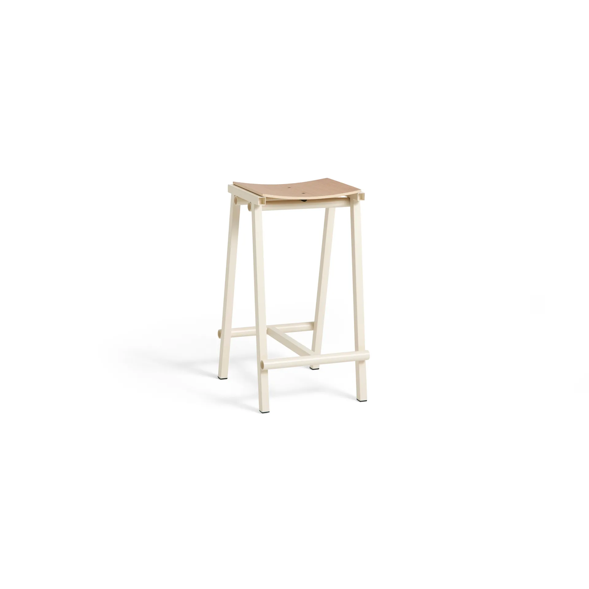 Taburete 8 low barkruk 65 cm, Eierschaal HAY