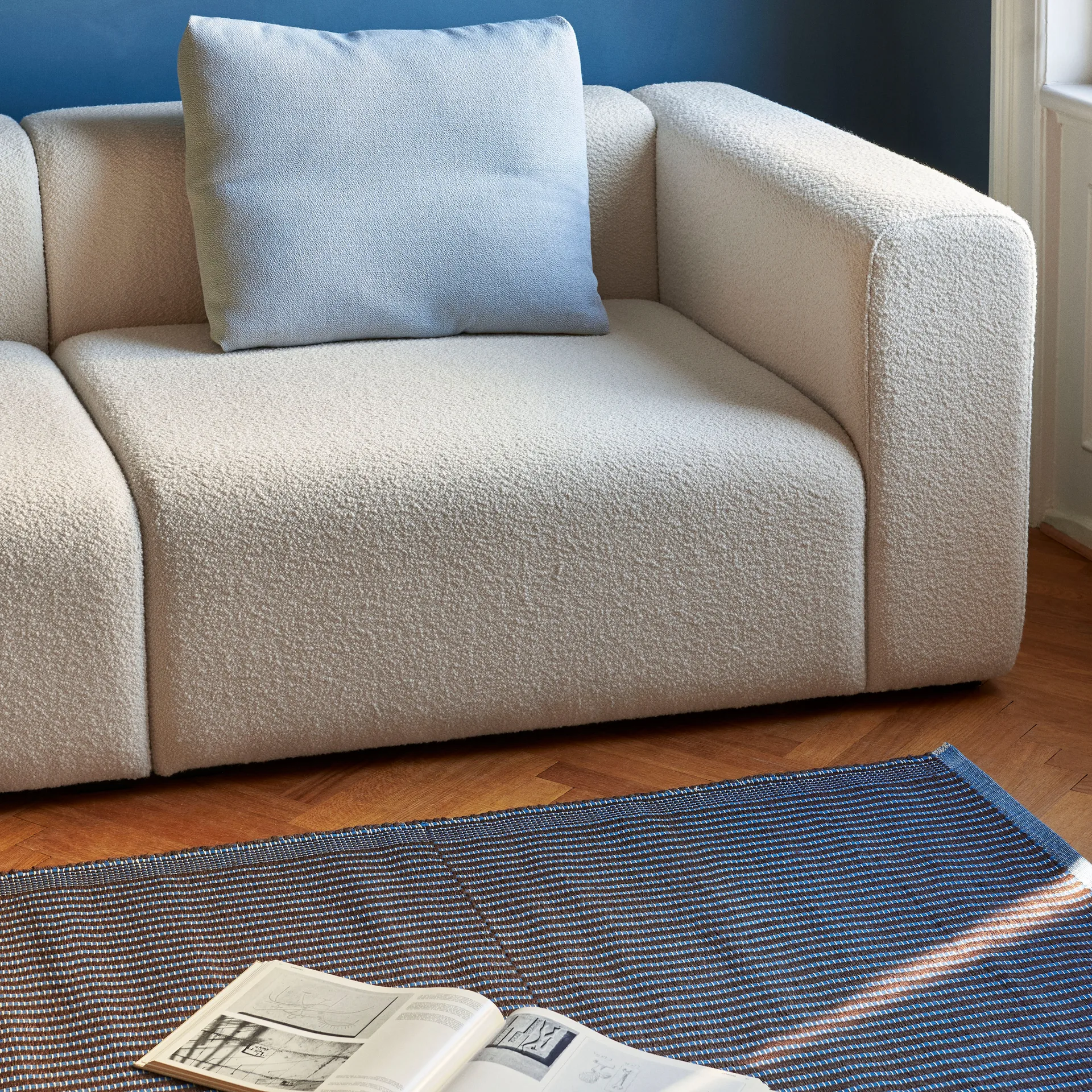 Tapis vloerkleed 140x200 cm, Chestnut-blue HAY