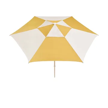 Terrazza Hexagon parasol - Off white-ochre - HAY