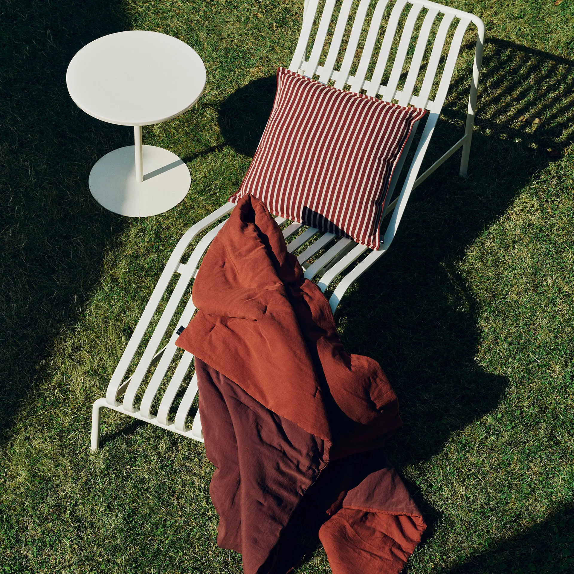 Terrazza kussen, Terracotta bold stripe, 50x50 cm HAY