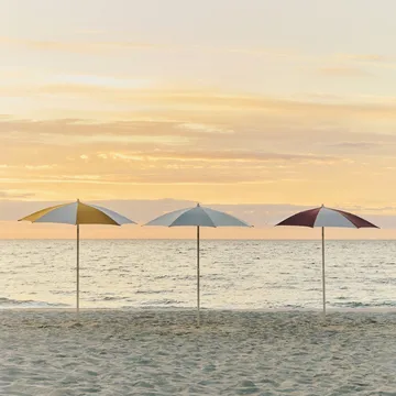 Terrazza Octagon parasol - Off-white-burgundy - HAY