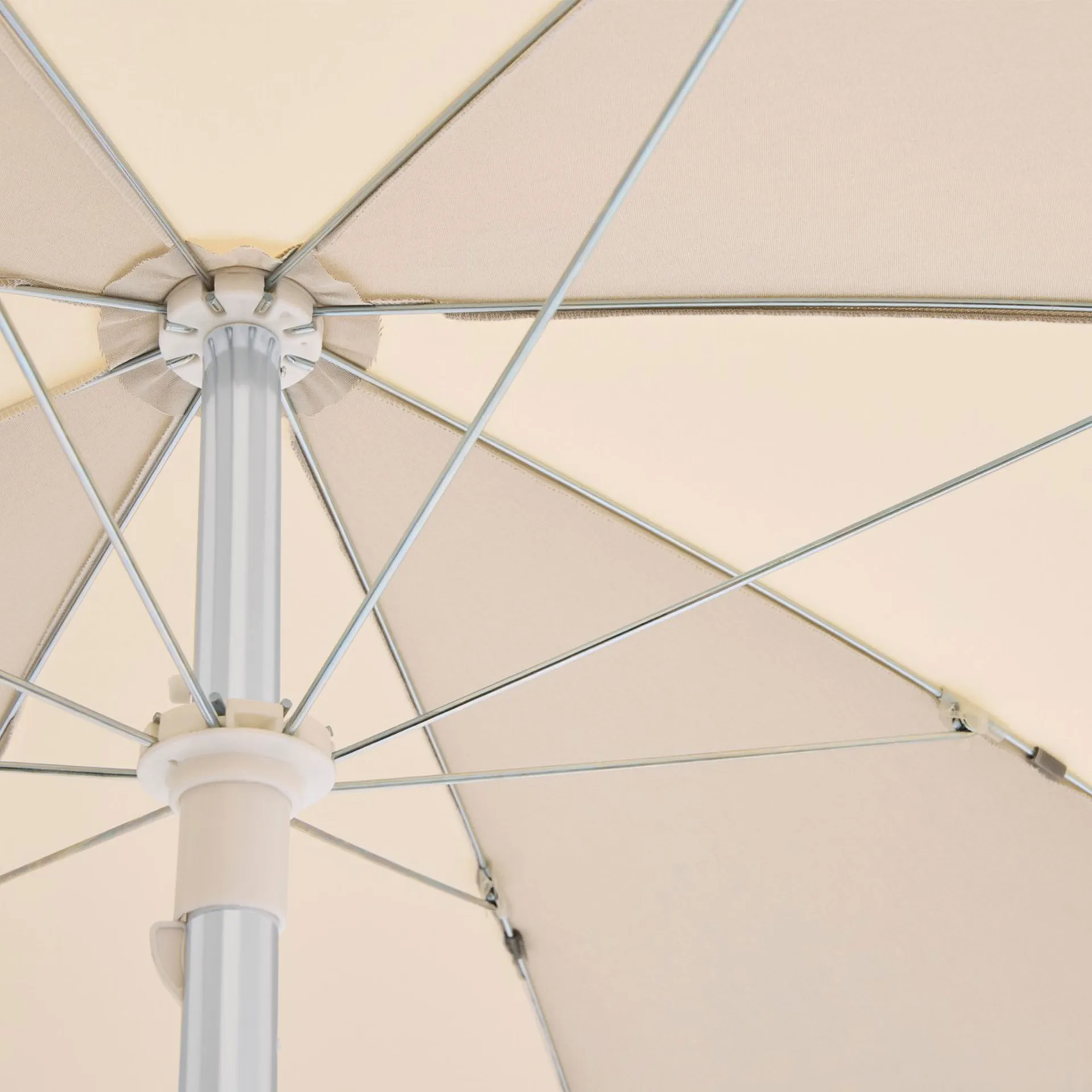 Terrazza Octagon parasol, Off-white -grey HAY