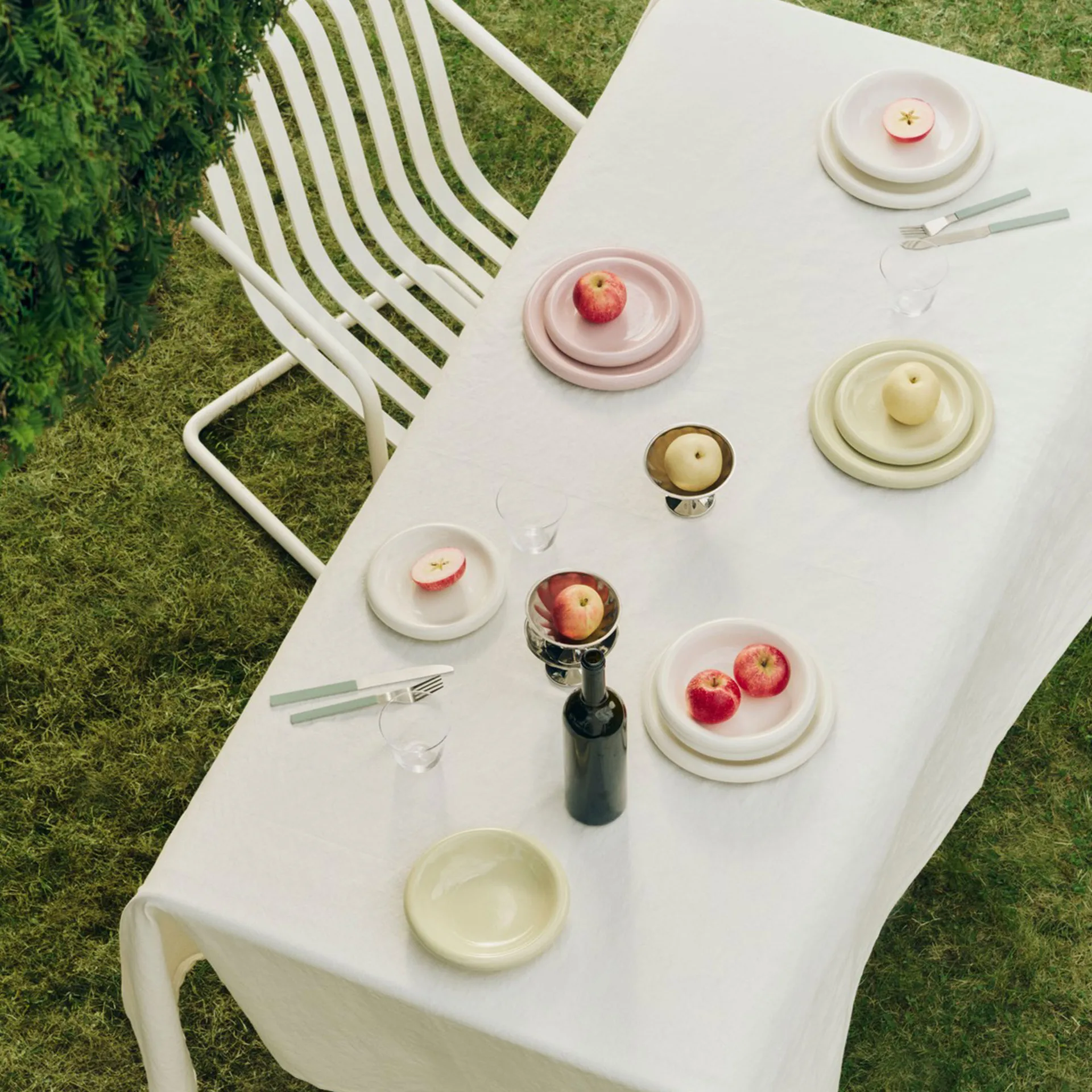 Terrazza tafelkleed, Cream, 230x150 cm HAY