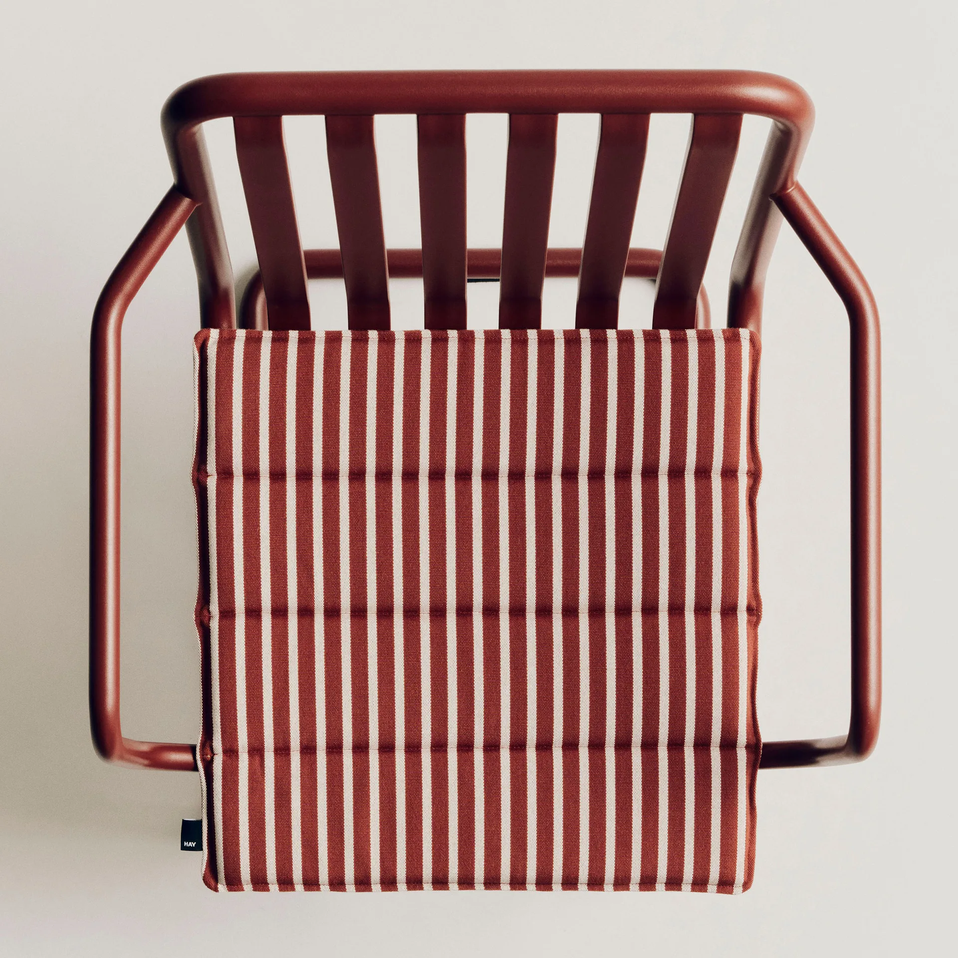 Terrazza zitkussen, Terracotta bold stripe, 40x40 cm HAY