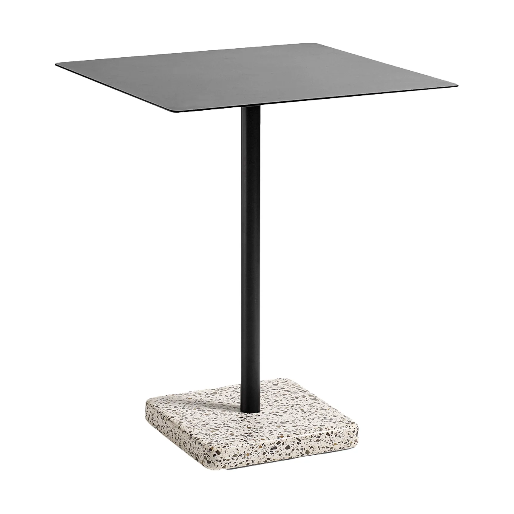 Terrazzo eettafel 60x60 cm, Grey terrazzo-anthracite HAY