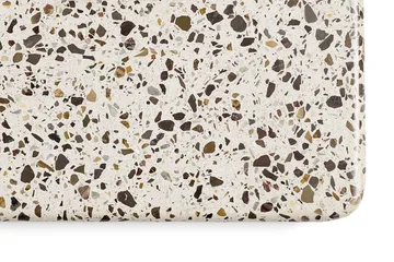 Terrazzo eettafel Ø70 cm - Grey terrazzo-anthracite - HAY