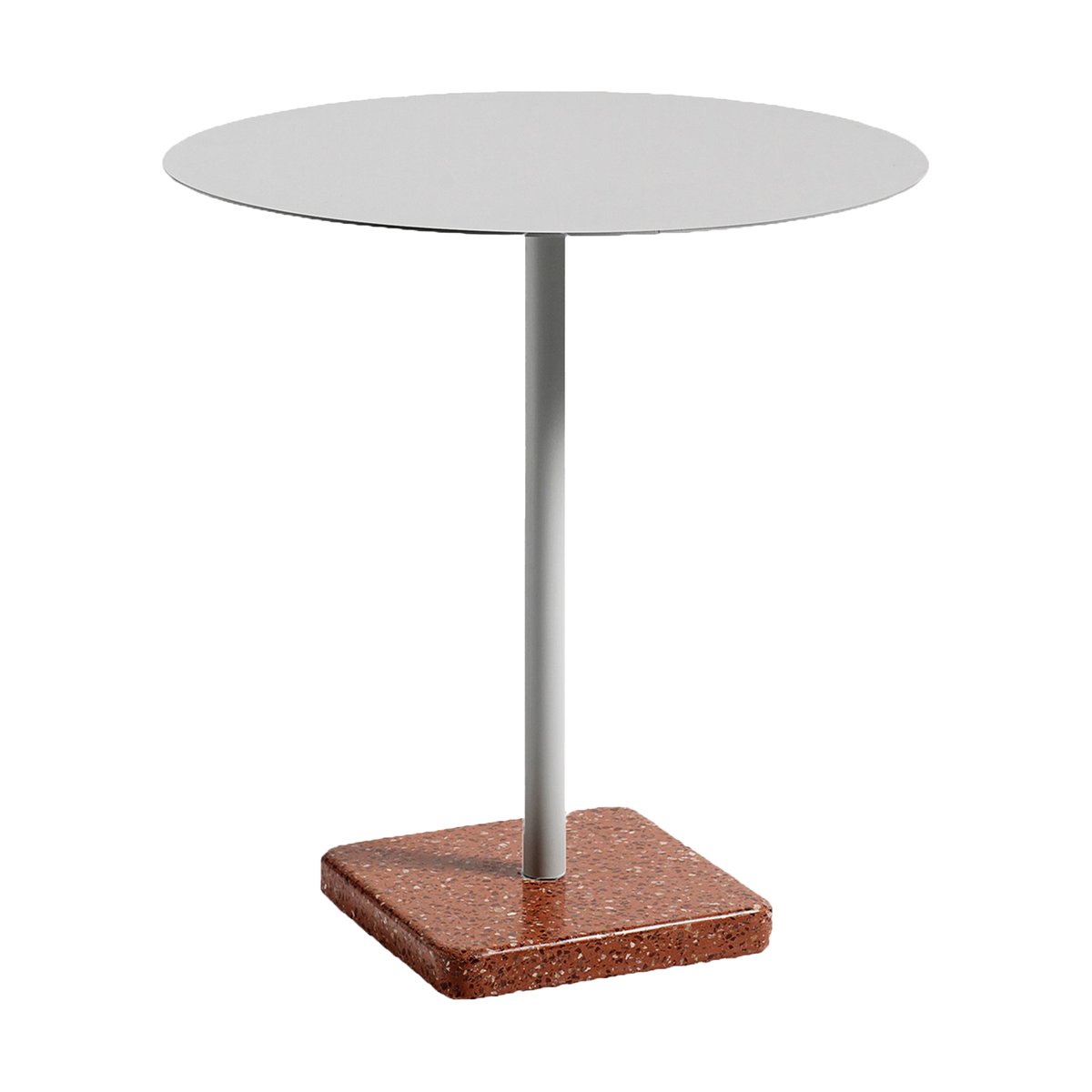HAY Terrazzo eettafel o70 cm Red terrazzo-sky grey | Scandinavisch Interieur | Eettafels | Rood