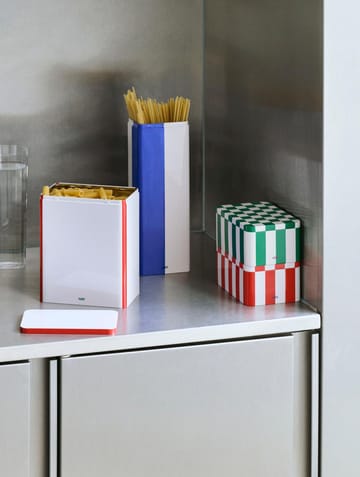Tin Container voorraadpot medium - Black-off white - HAY