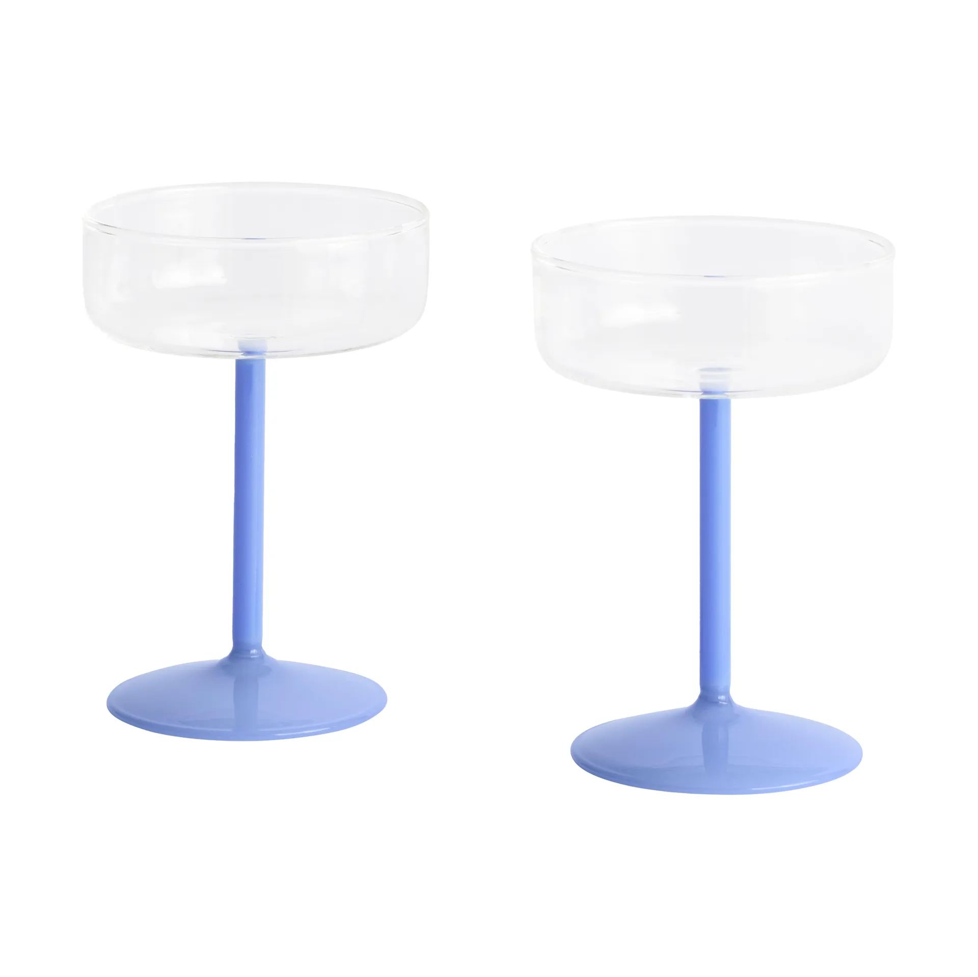 Tint coupe glas 20 cl 2-pack, Clear-jade light blue HAY