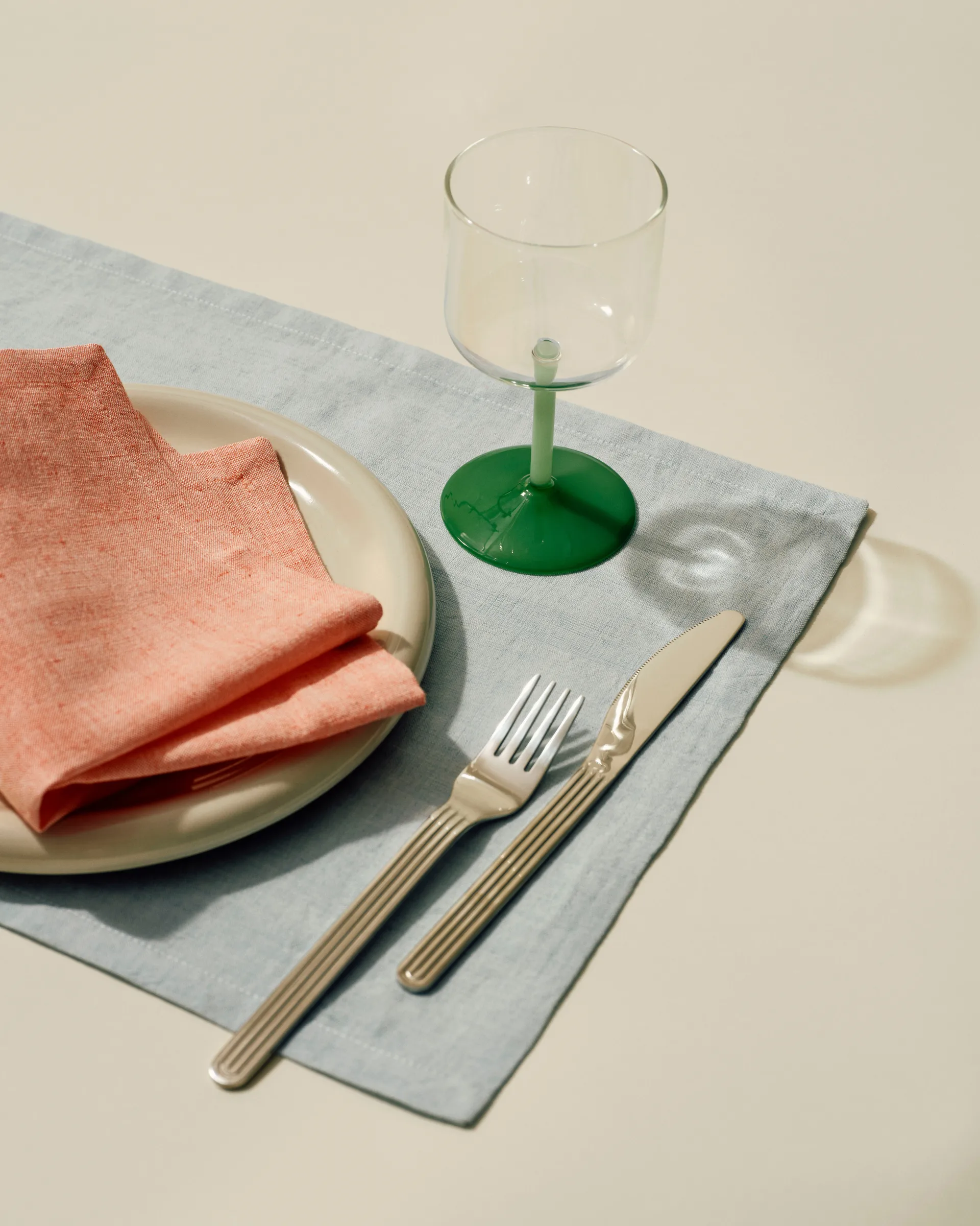 Tint coupe glas 20 cl 2-pack, Clear-jade light green-jade dark green HAY