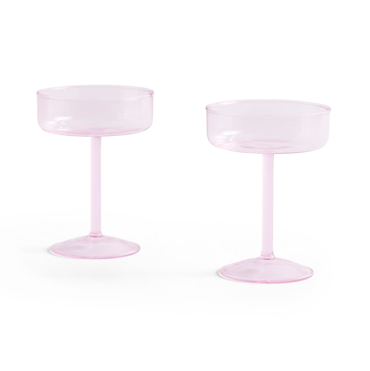 HAY Tint coupe glas 20 cl 2-pack Roze | Scandinavisch Interieur | Cocktail- & Martiniglazen | Roze