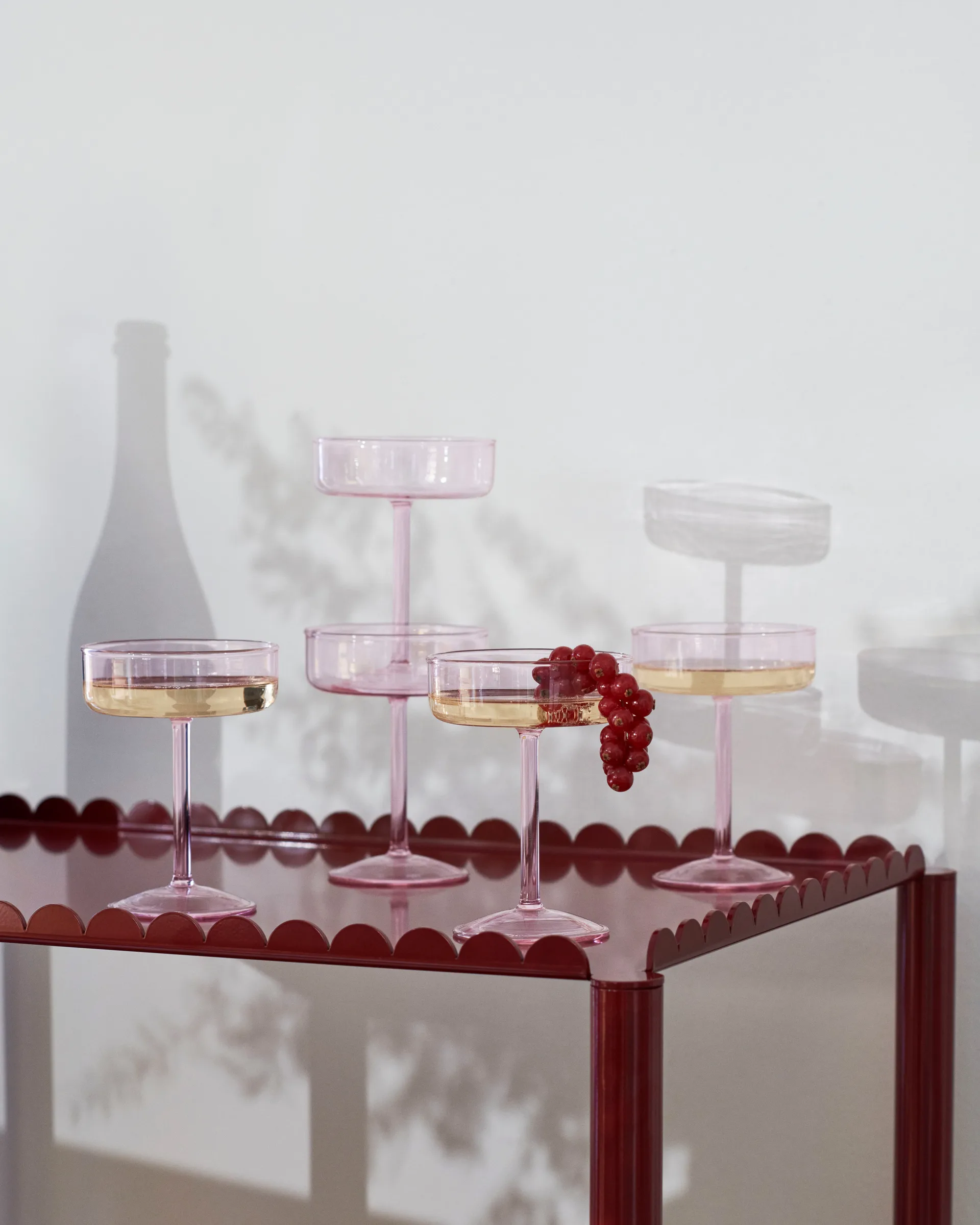 Tint coupe glas 20 cl 2-pack, Roze HAY