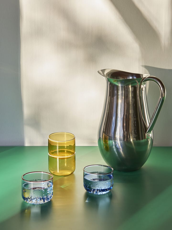 Tint glas 20 cl 2-pack, Lichtgeel-witte rand HAY