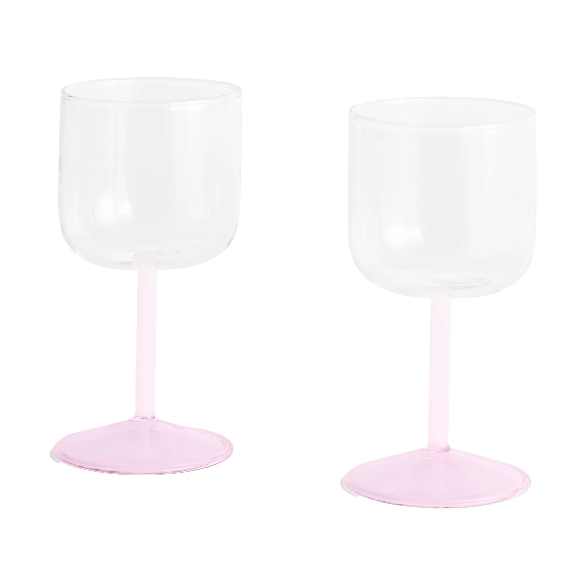 Tint wijnglas 25 cl 2-pack, Clear-jade light pink-light pink HAY