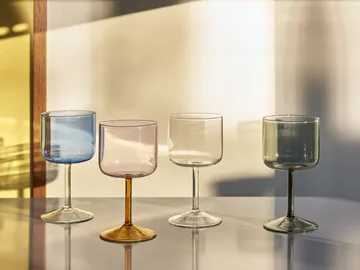 Tint wijnglas 25 cl 2-pack - Transparant - HAY