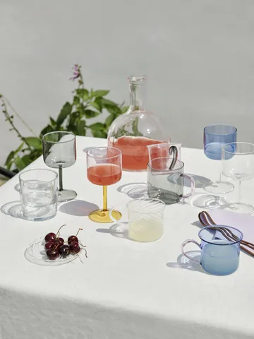 Tint wijnglas 25 cl 2-pack - Transparant - HAY