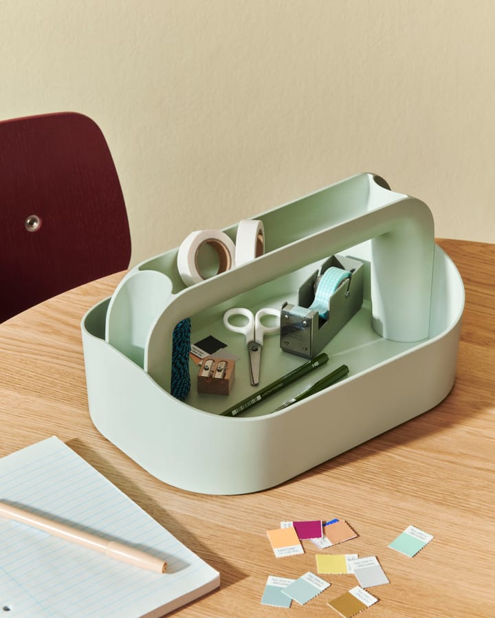 Tool Box recycled opbergdoos 21x30 cm, Mint HAY