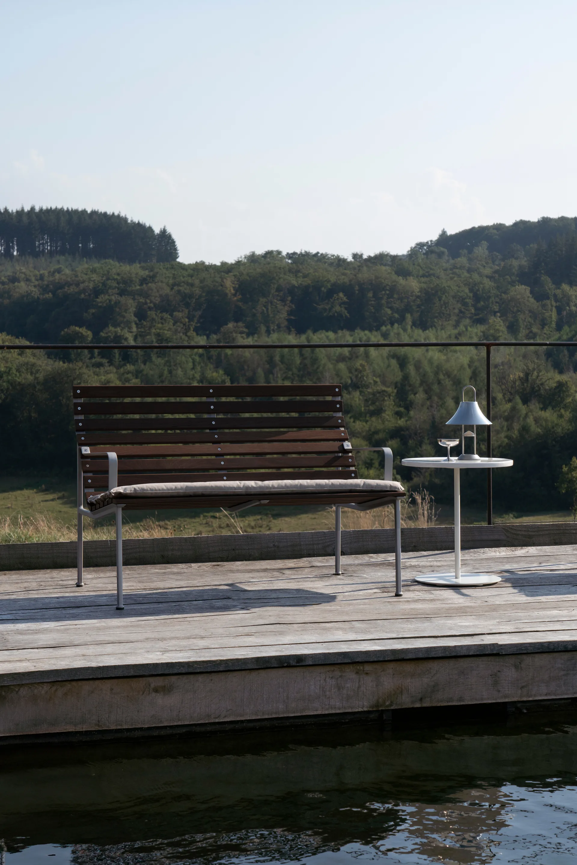 Traverse Lounge bank met armleuningen, Oiled ash HAY