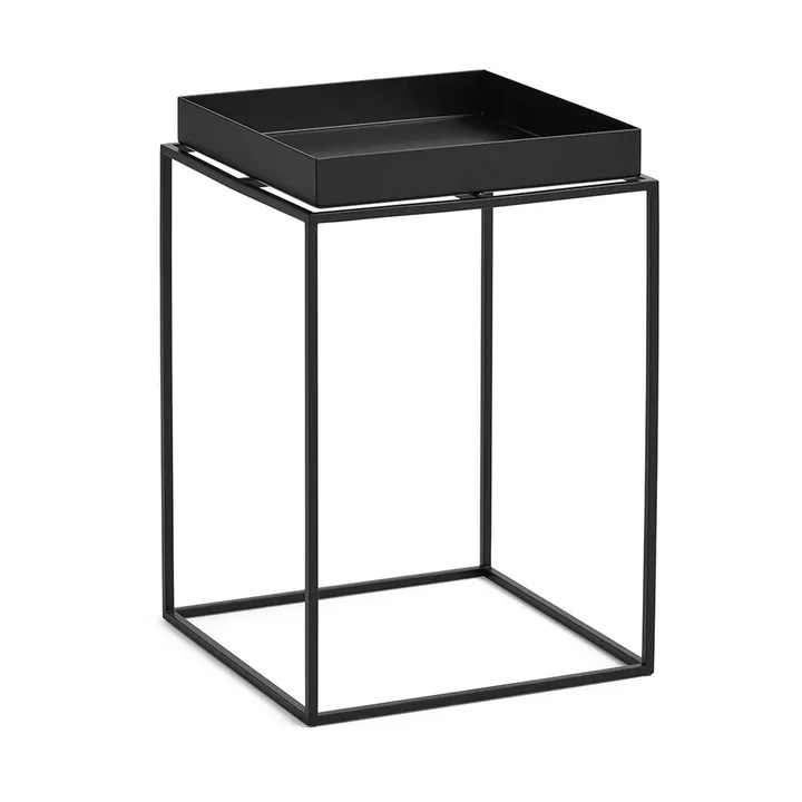 Tray Table medium bijzettafel - Black, 30x30x44 cm - HAY