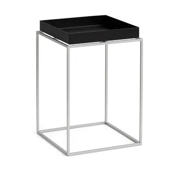 Tray Table medium bijzettafel - Black-silicon grijs, 30x30x44 cm - HAY