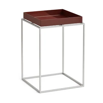 Tray Table medium bijzettafel - Chocolate-silicone grijs, 30x30x44 cm - HAY