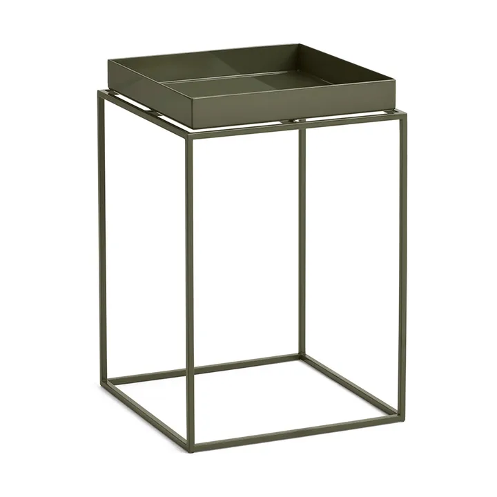 Tray Table medium bijzettafel - olijfgroen, 30x30x44 cm - HAY