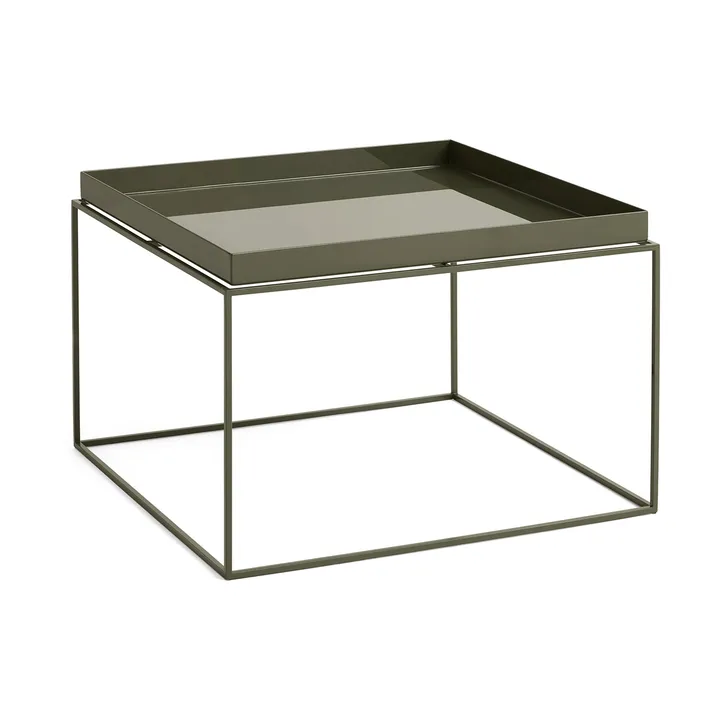 Tray Table medium bijzettafel - Olive green, 60x60x39 cm - HAY