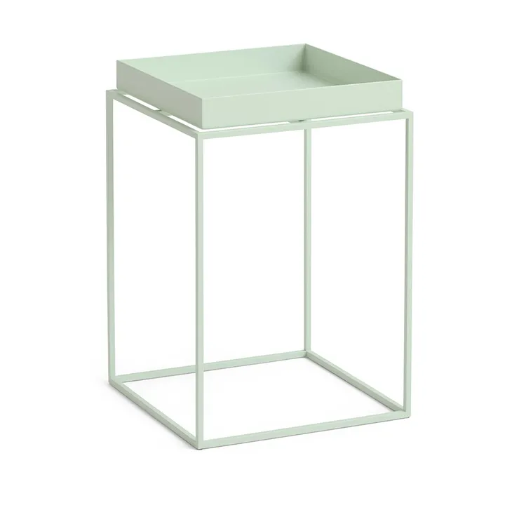 Tray Table medium bijzettafel - Soft mint, 30x30x44 cm - HAY
