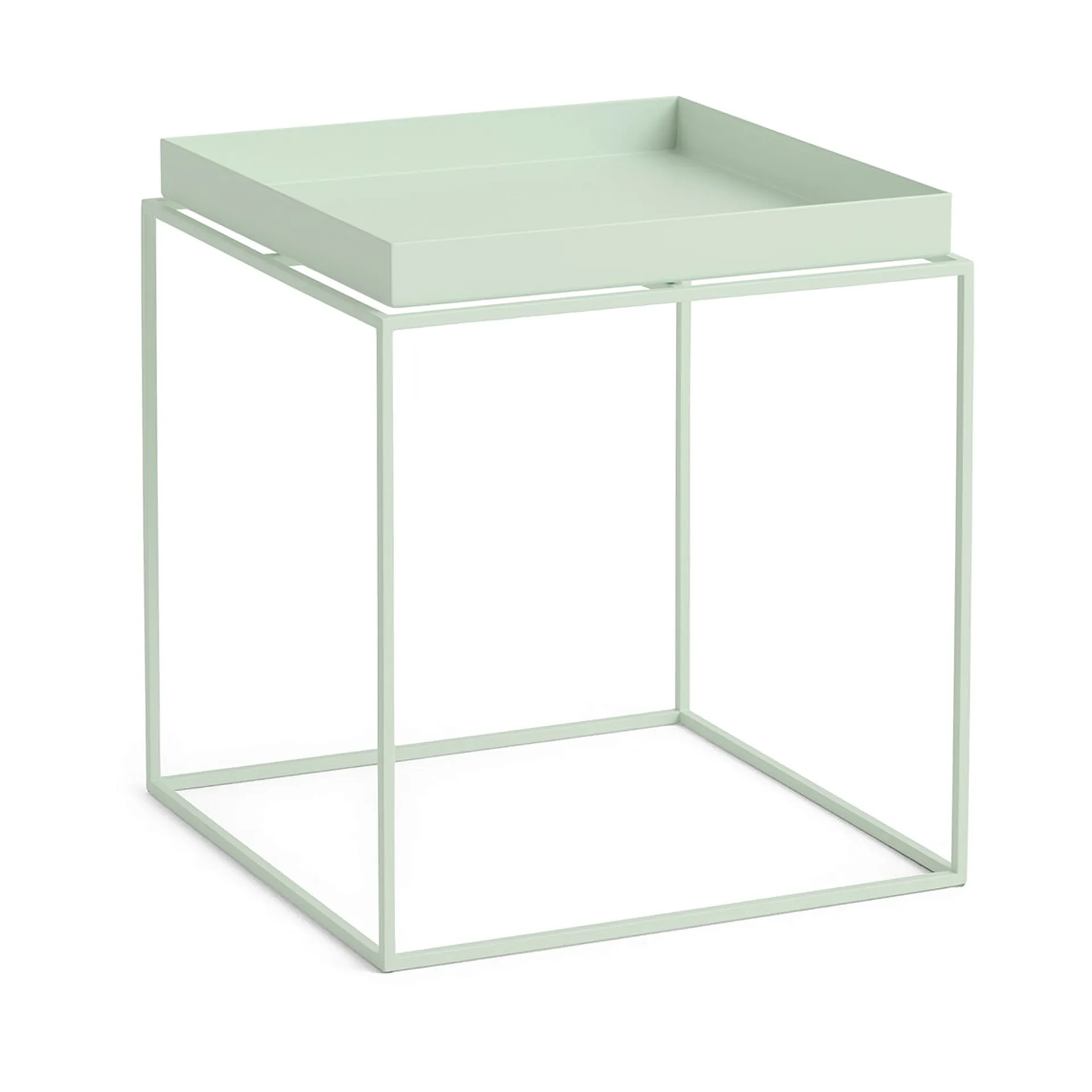 Tray Table medium bijzettafel, Soft mint, 40x40x44 cm HAY