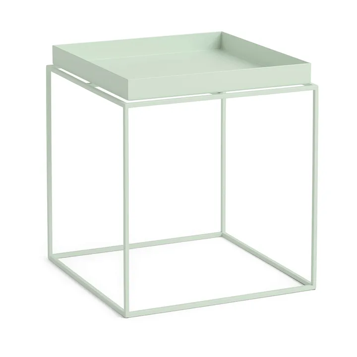 Tray Table medium bijzettafel - Soft mint, 40x40x44 cm - HAY