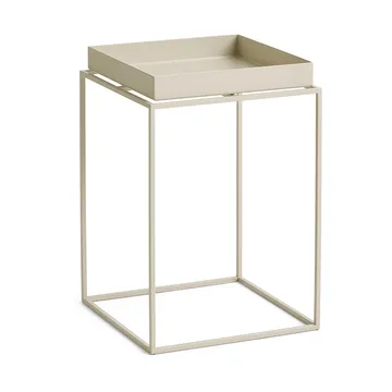 Tray Table medium bijzettafel - Warm beige, 30x30x44 cm - HAY